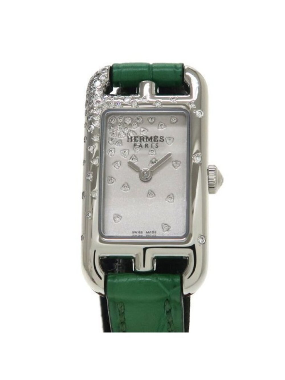 Hermes Nantucket Jete Deux Diamant 17 32 Watch